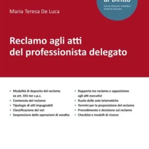 Reclamo agli atti del professionista delegato 2025