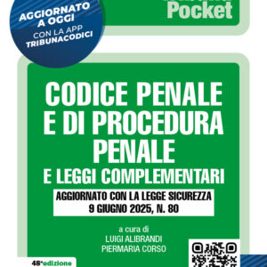 Codice penale e di procedura penale e leggi complementari - pocket 2025