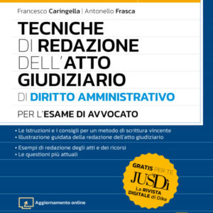 Tecniche di redazione dell’Atto Giudiziario di Diritto Amministrativo per l’Esame di Avvocato 2025/2026 – OA3/1