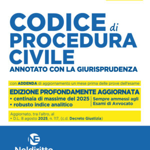 Codice di Procedura Civile Annotato con la giurisprudenza per l'Esame di avvocato 2025-2026