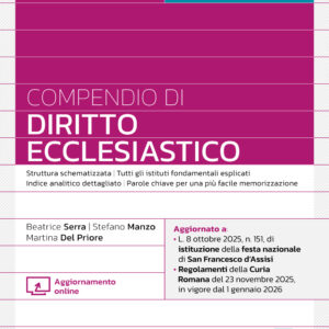 Compendio di Diritto Ecclesiastico 2026 – D13