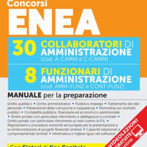 Concorso ENEA – 30 Collaboratori di Amministrazione – 8 Funzionari di Amministrazione – Manuale – 375