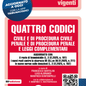 Quattro codici: civile e di procedura civile, penale e di procedura penale e leggi complementari - vigenti