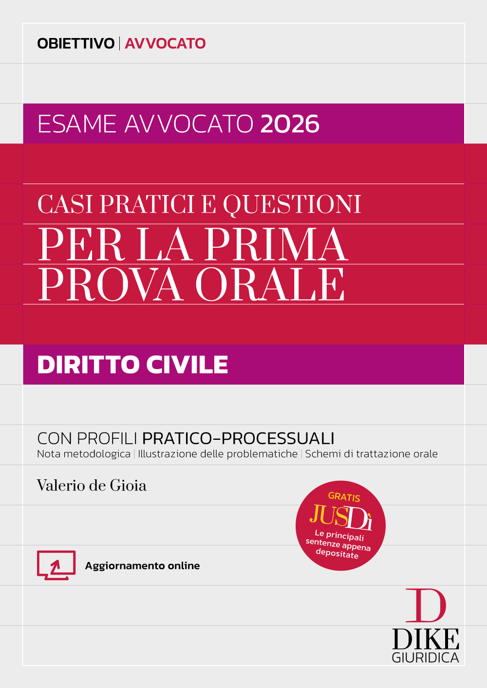 Casi pratici e questioni per la prima prova orale – Diritto civile – Esame Avvocato 2026 – OA1/2