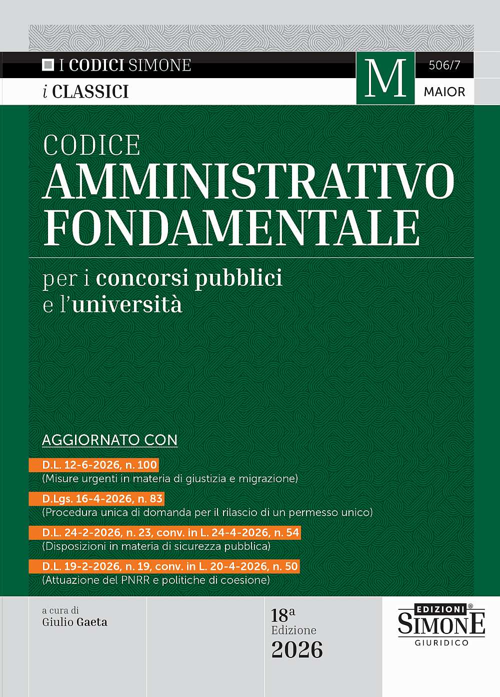 Codice Amministrativo Fondamentale – 506/7