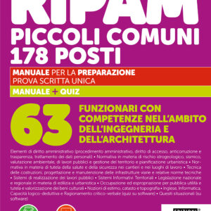 Concorso RIPAM Piccoli Comuni 178 posti – 63 Funzionari con competenze nell’ambito dell’ingegneria e dell’architettura – 328/PC4
