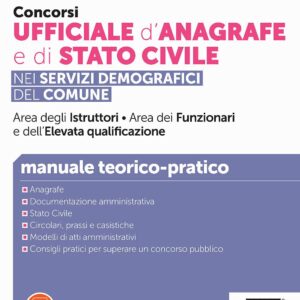 Concorsi Ufficiale d’Anagrafe e di Stato Civile – Manuale teorico-pratico – 328/4