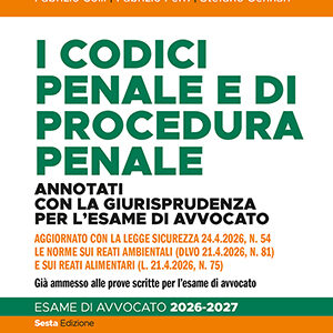 I codici penale e di procedura penale annotati con la giurisprudenza per l'esame di avvocato