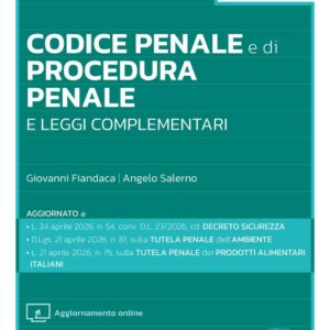 Codice Penale e di Procedura Penale e Leggi Complementari – TOP 2026 – CTP1