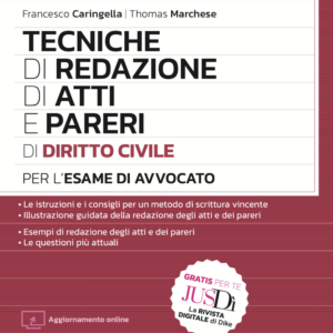Tecniche di redazione di Atti e Pareri di Diritto Civile per l’esame di avvocato – OA1/1