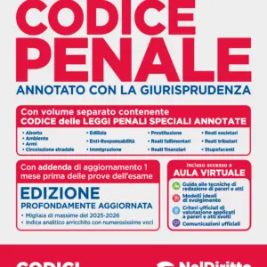 Codice Penale annotato con la giurisprudenza 2026-2027 per l'esame di Avvocato