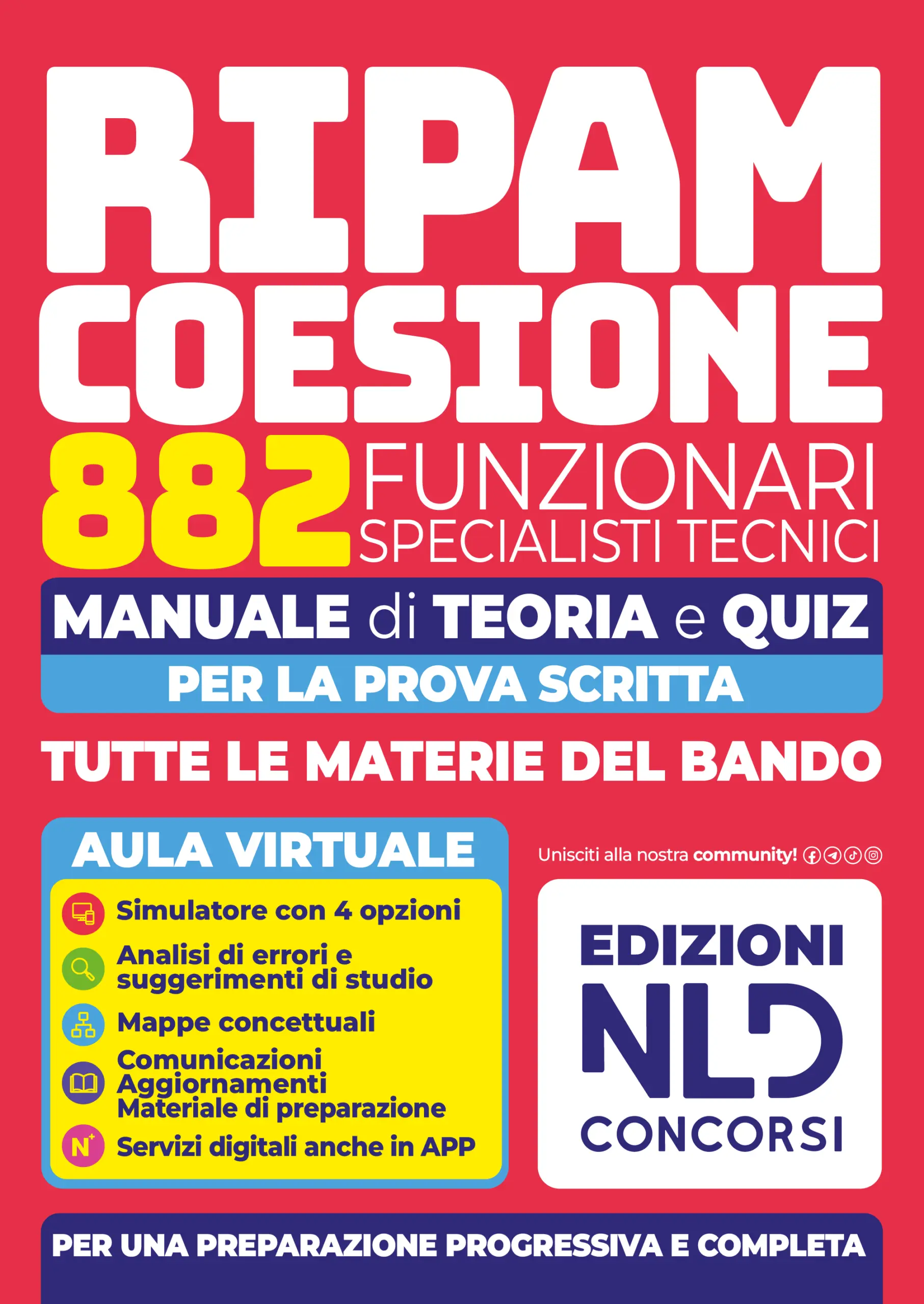 Concorso 2026 RIPAM coesione 882 specialisti tecnici Manuale di teoria