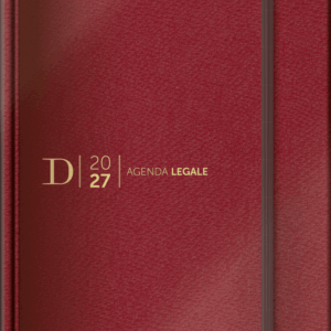 Agenda Legale Dike 2027 – 15 mesi – Leather Rossa – ALD/LEATHER ROSSA
