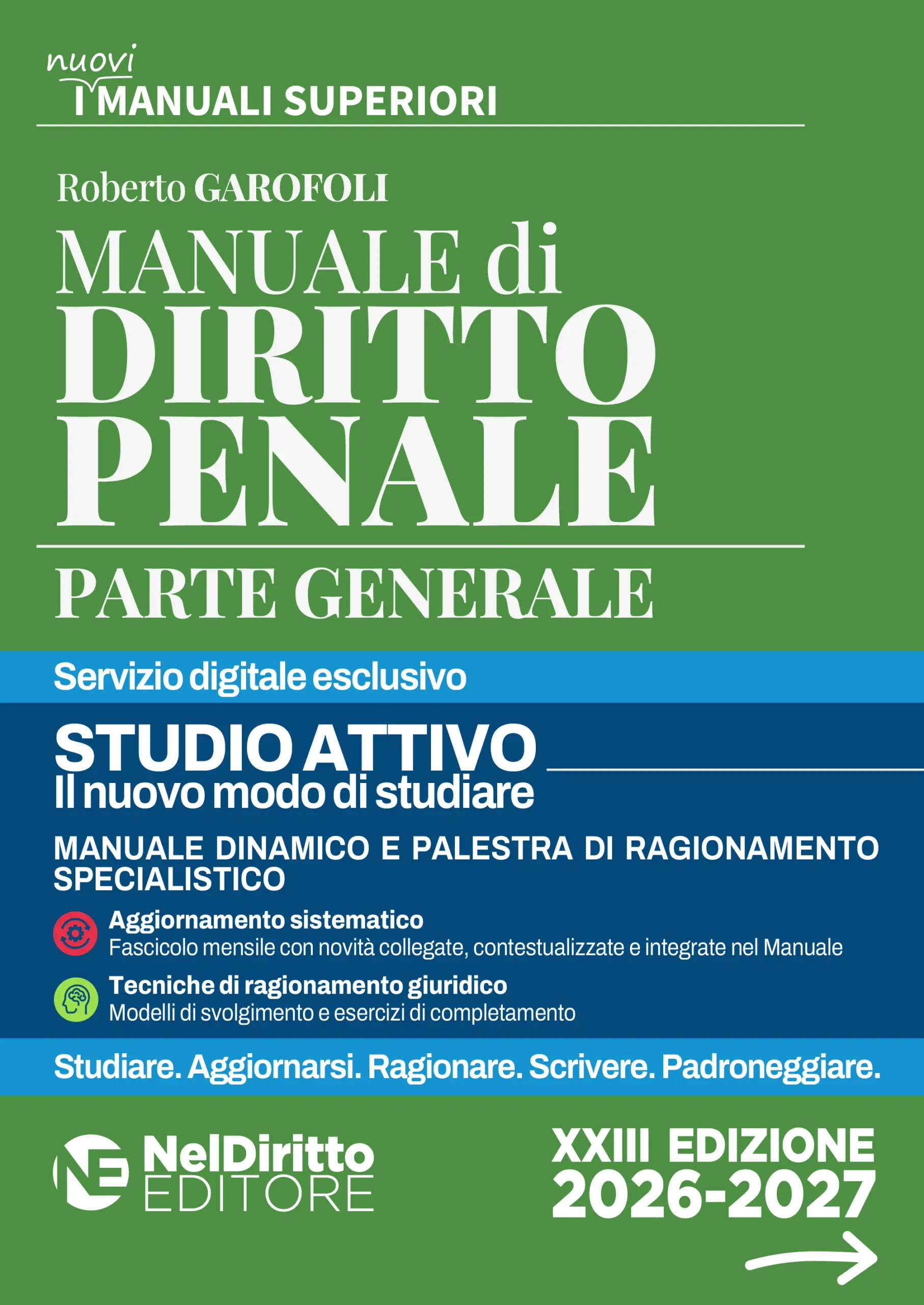 Manuale superiore di Diritto Penale 2026/2027 Parte generale